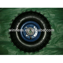 Pneumatic wheel with plastic rim for tool cart 3.50-4